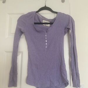 H&M Women's Purple Long Sleeve Top